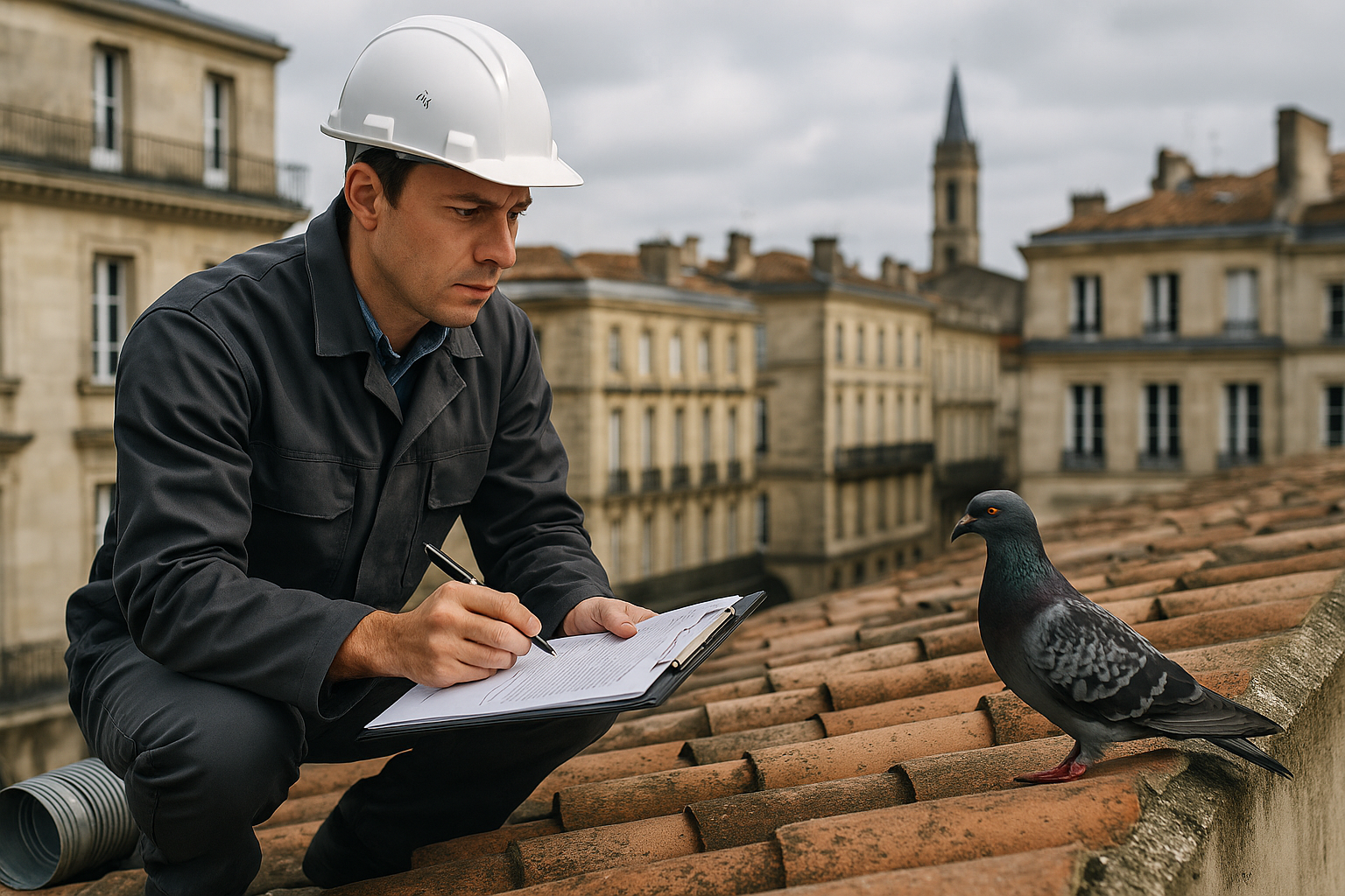 Dépigeonnisation professionnelle à Bordeaux : audit et solutions